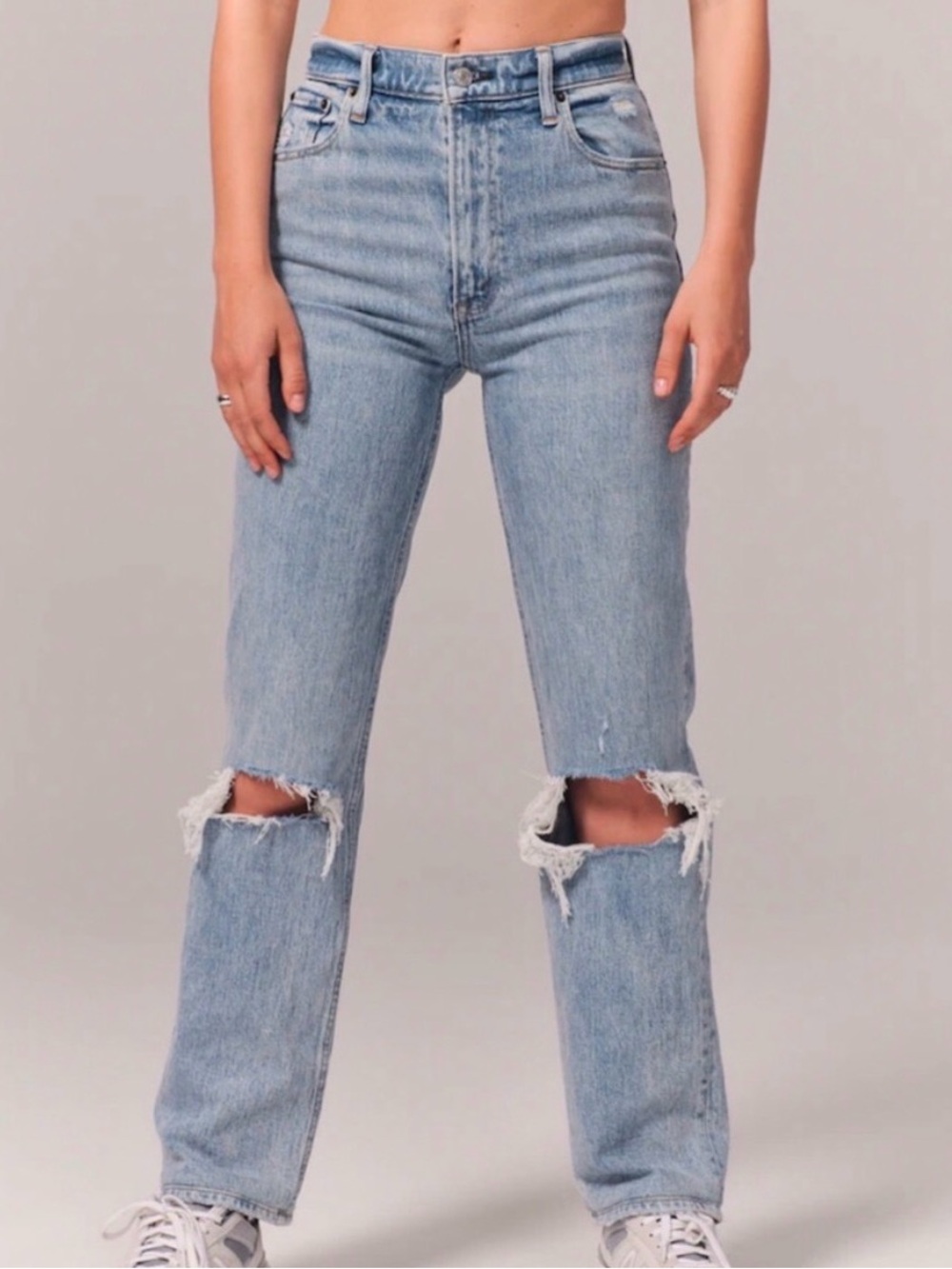 Abercrombie Classic High-Rise Distressed Women’s Jeans - Curve Love 0R / 25